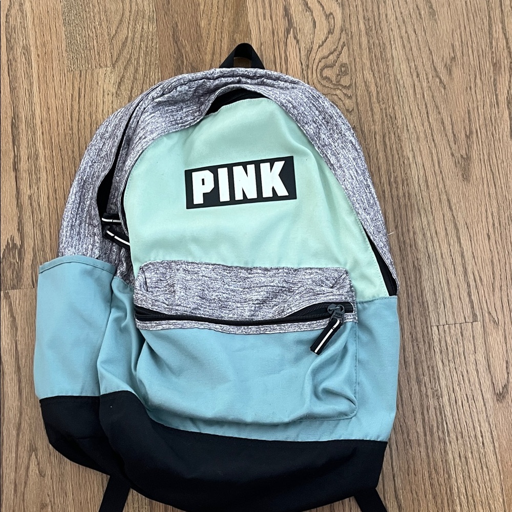 PINK Mint and Gray Backpack